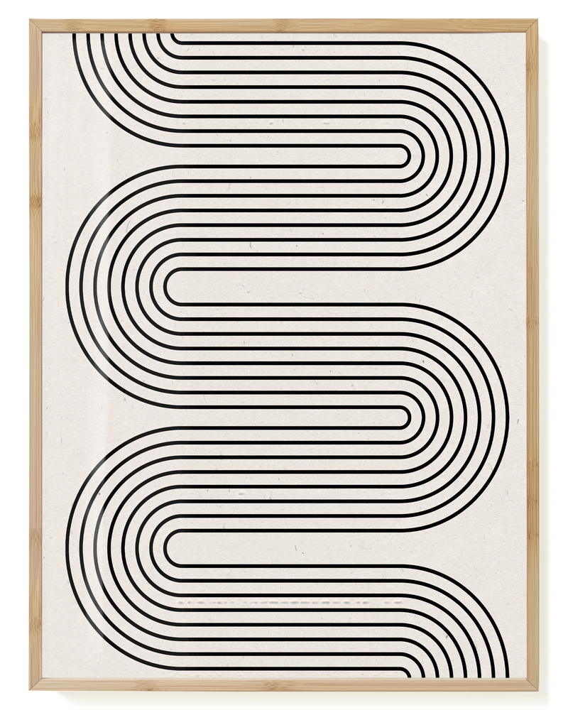 Minimal Line Wave Poster – Minimal Line Wave