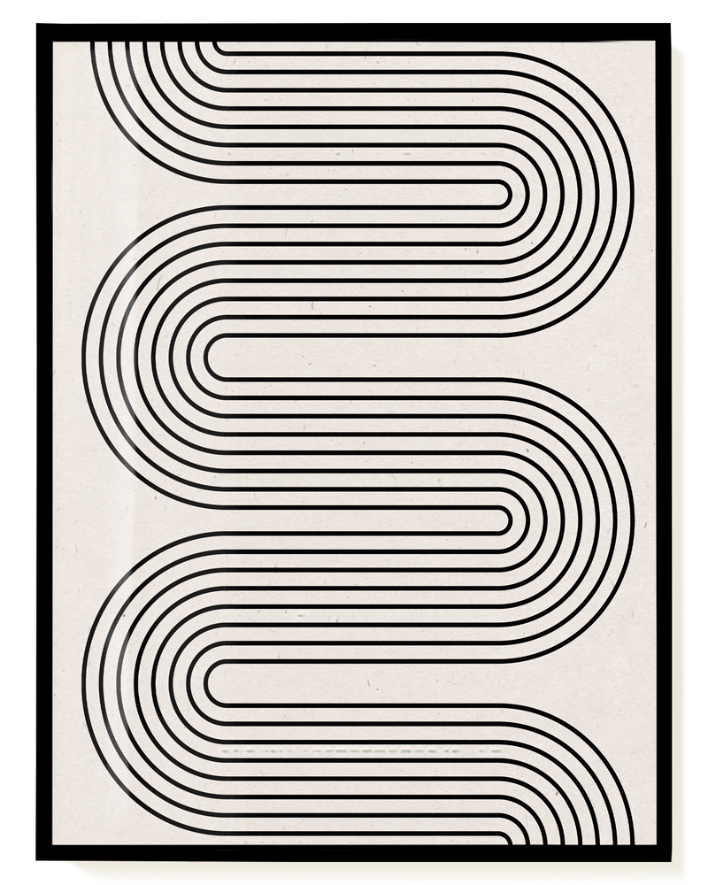 Minimal Line Wave Poster – Minimal Line Wave