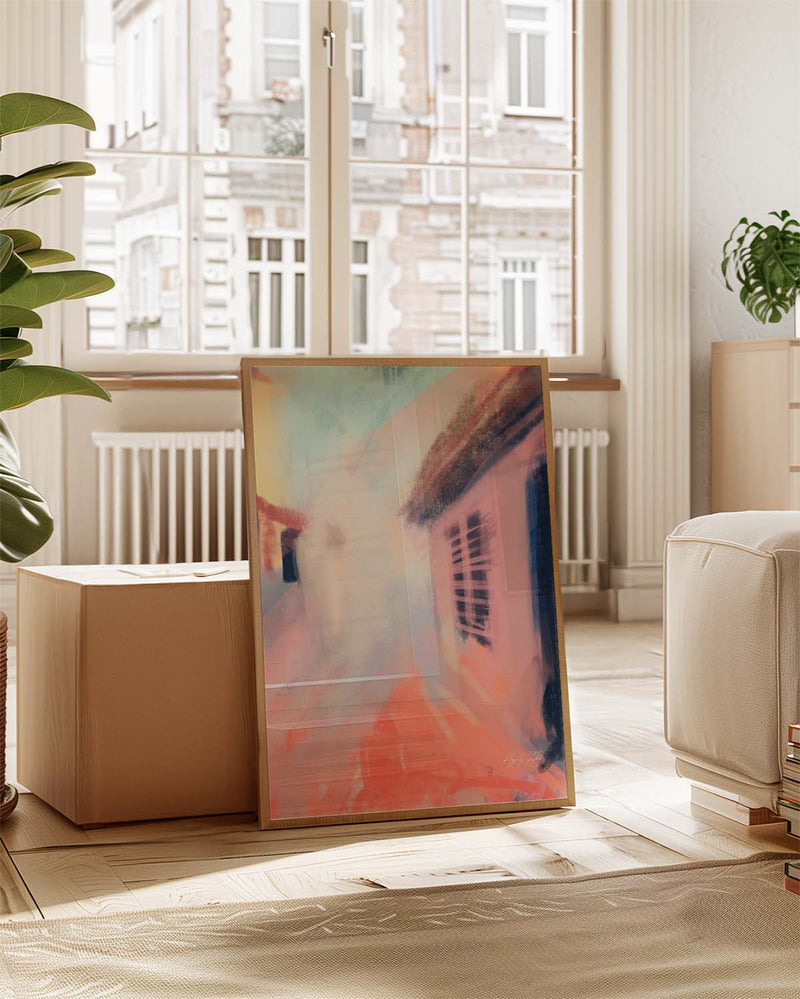 Alley | Abstraktes Straßen-Poster