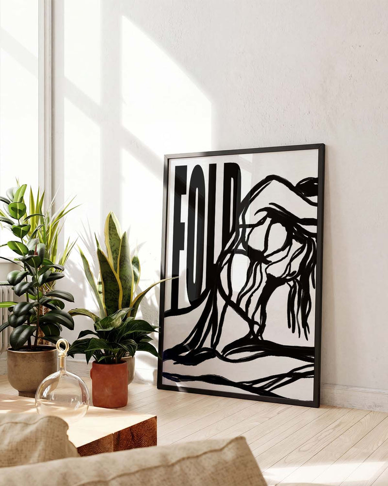 Fold | Modernes Figuren-Poster