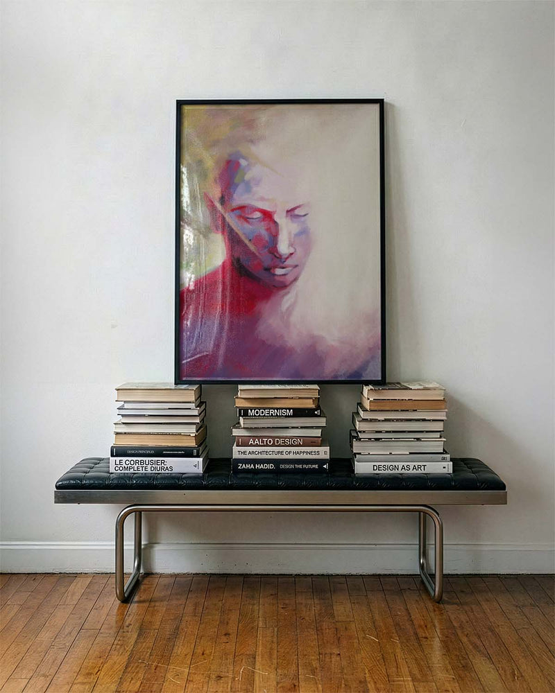 Licht und Schatten | Modernes Portrait-Poster