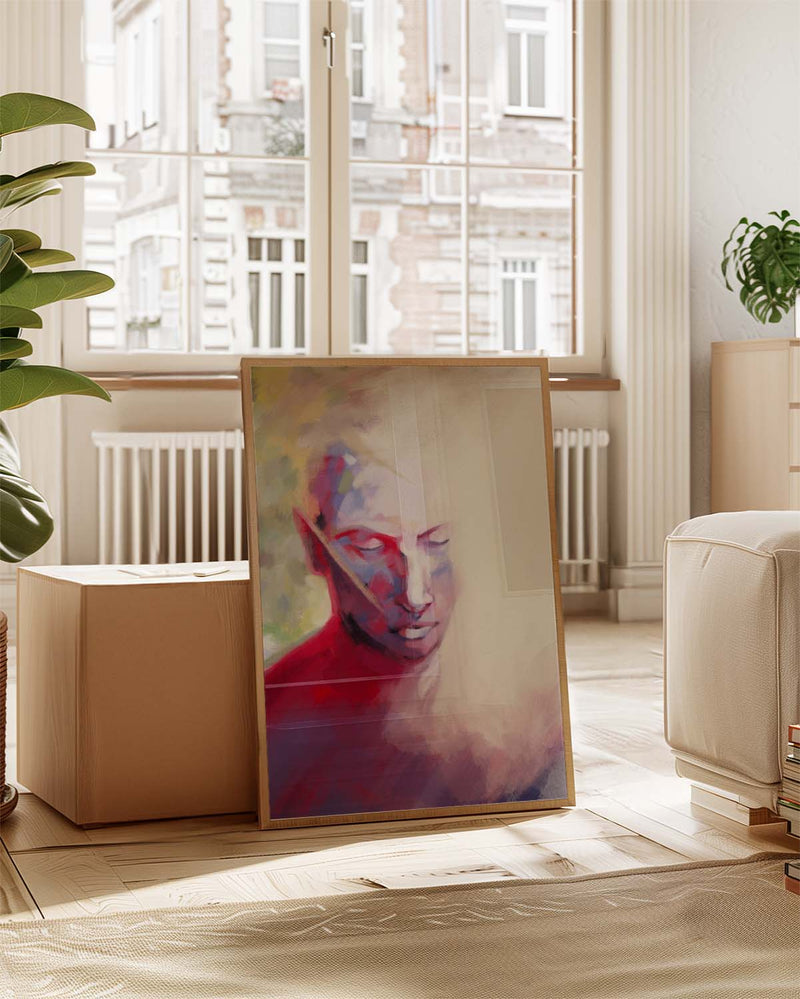 Licht und Schatten | Modernes Portrait-Poster