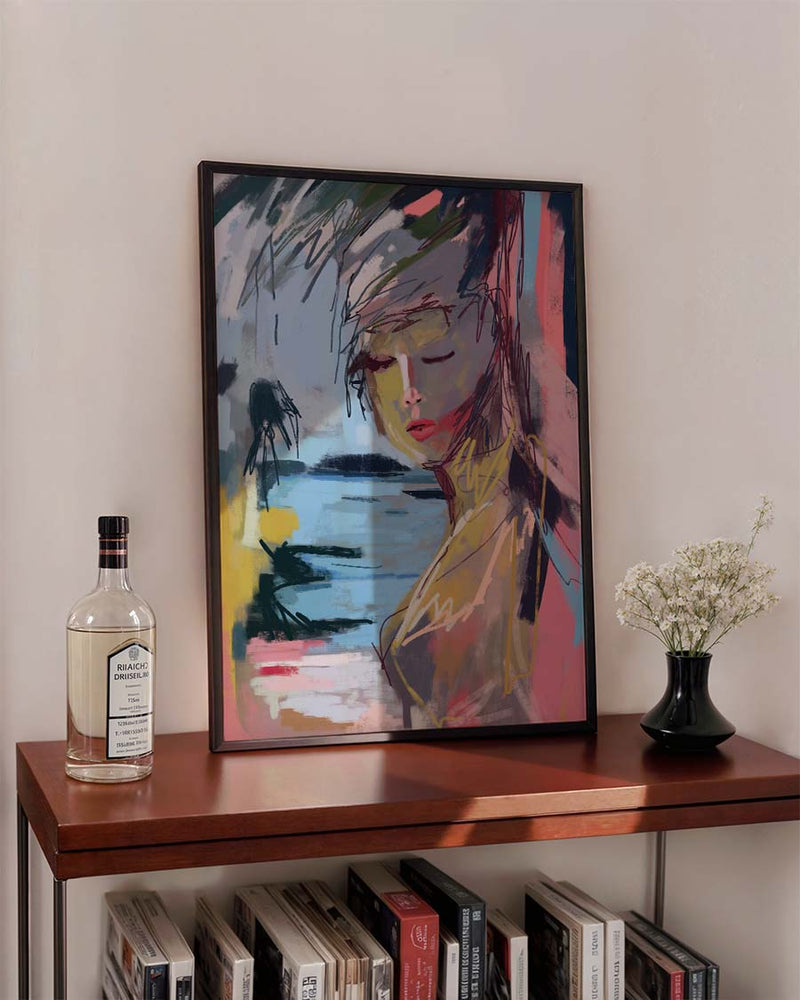Low Tide, High Eyes | Expressionistisches Kunstposter