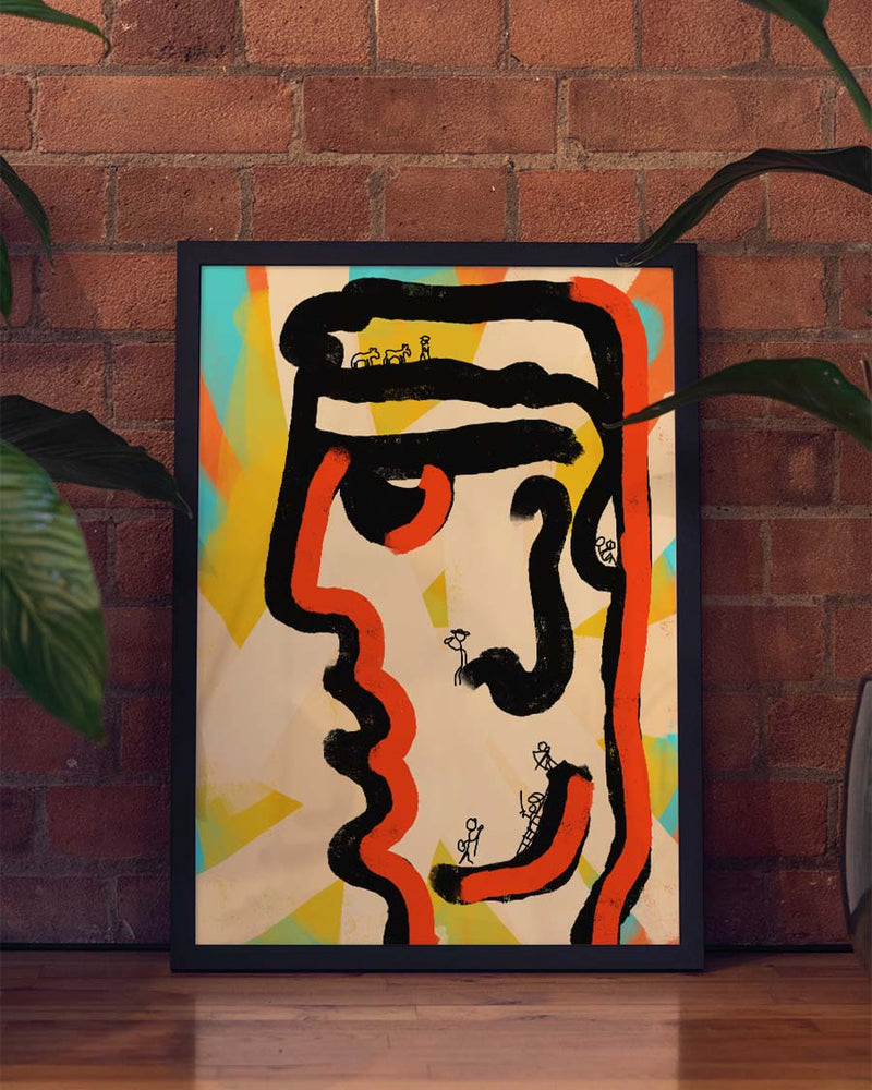 Mindspace | Abstraktes Kunstposter