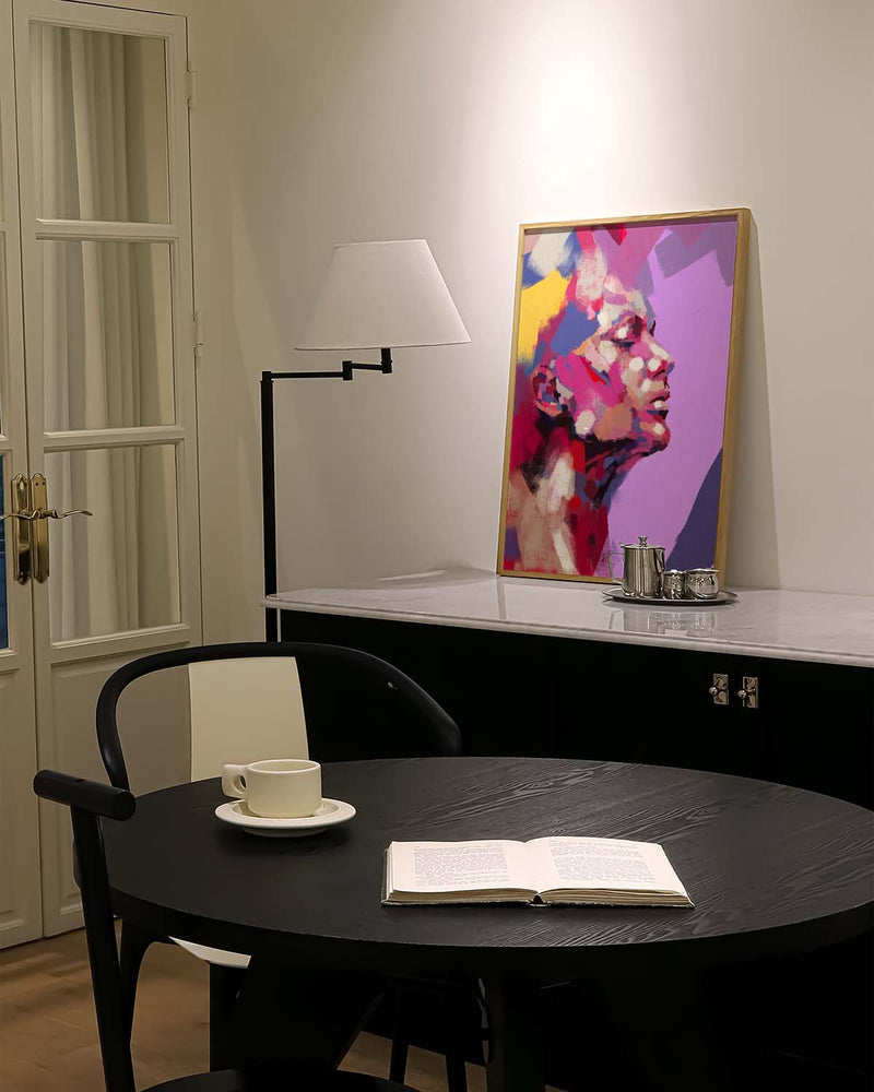 Sound of Silence | Modernes Portrait-Poster