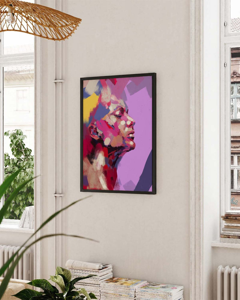 Sound of Silence | Modernes Portrait-Poster