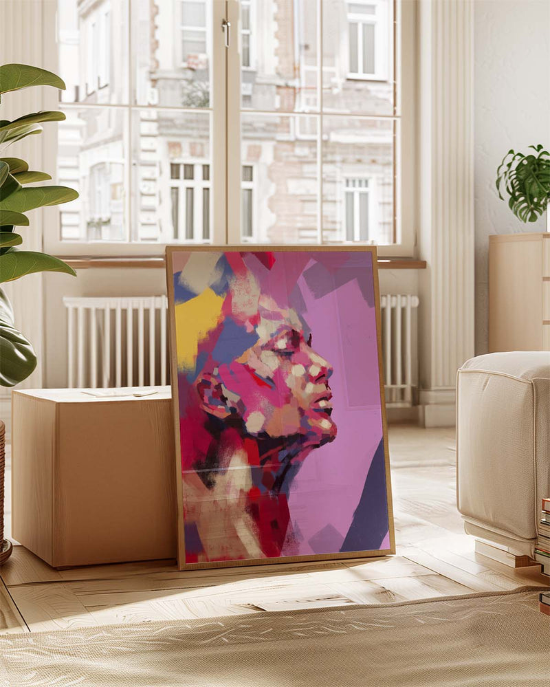 Sound of Silence | Modernes Portrait-Poster