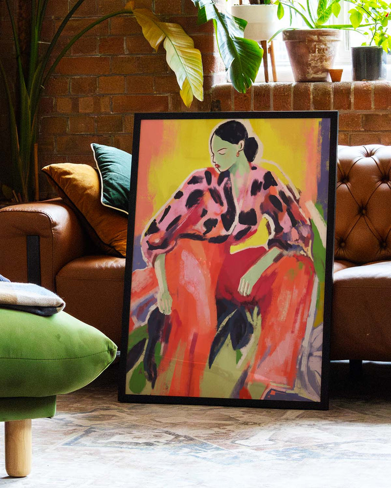 The Floor Is Thinking | Expressionistisches Kunstposter