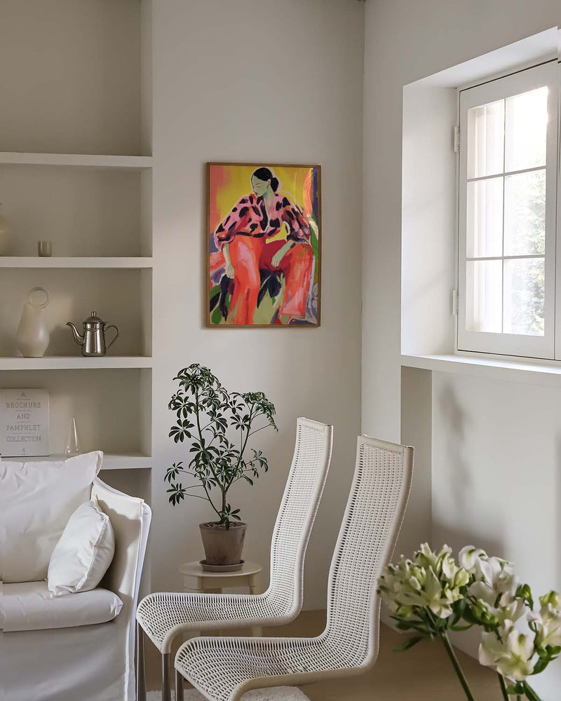 The Floor Is Thinking | Expressionistisches Kunstposter
