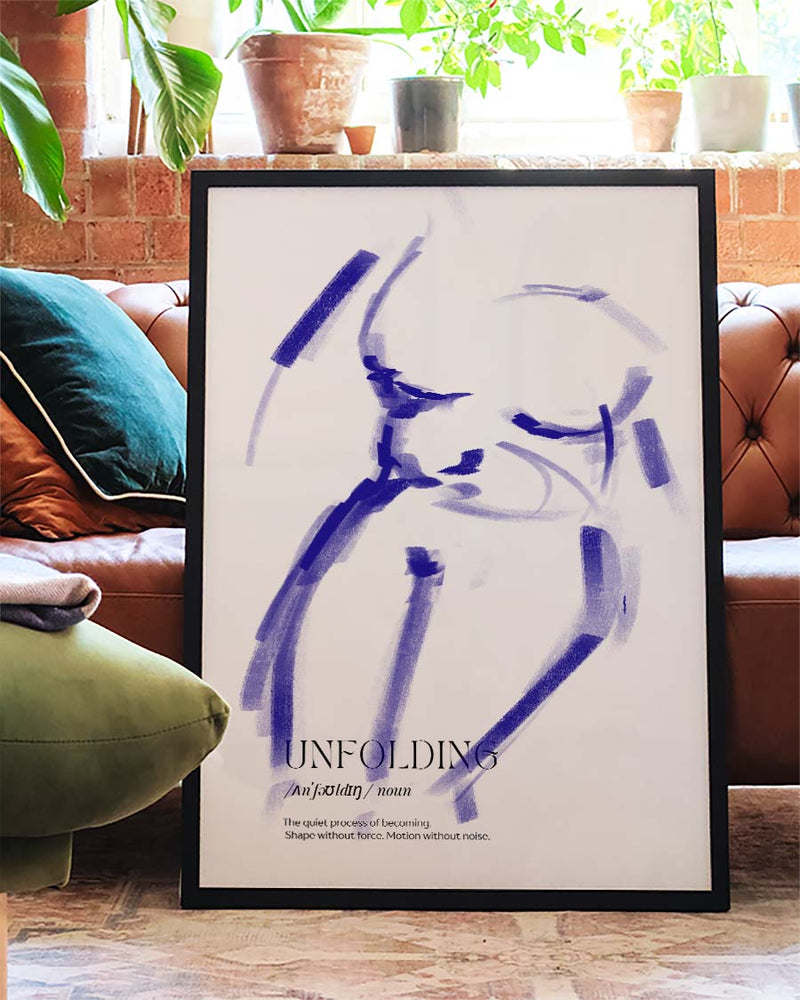 Unfolding | Abstraktes Figuren-Poster