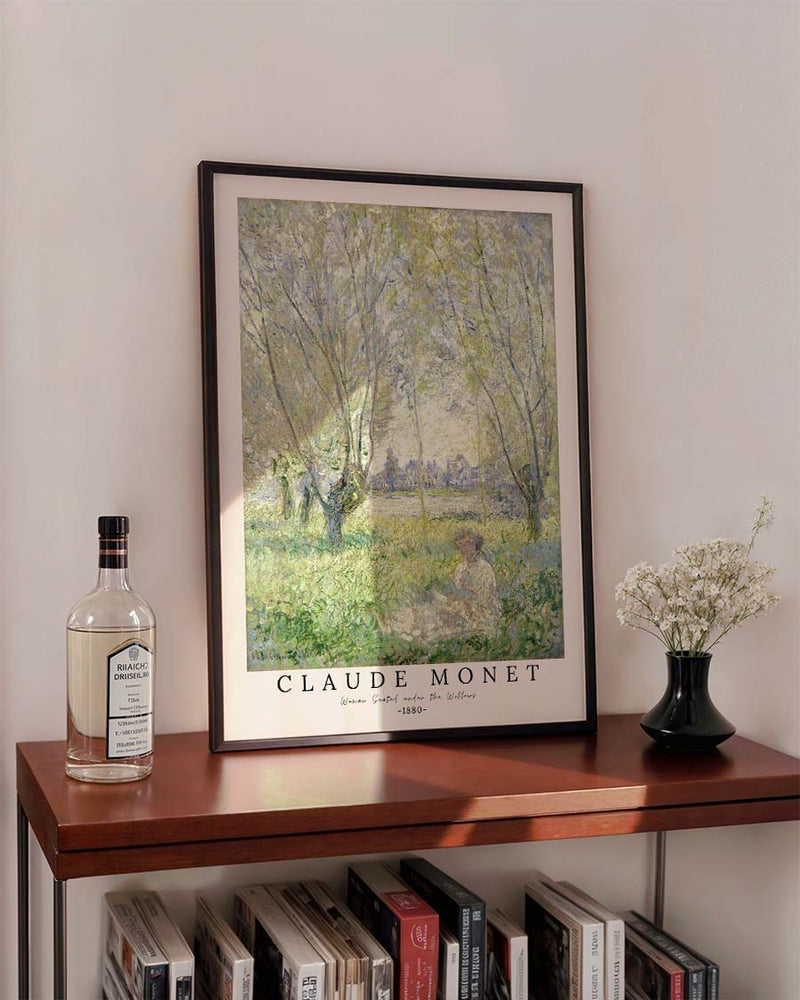 Woman Seated under the Willows – Claude Monet | Kunstposter
