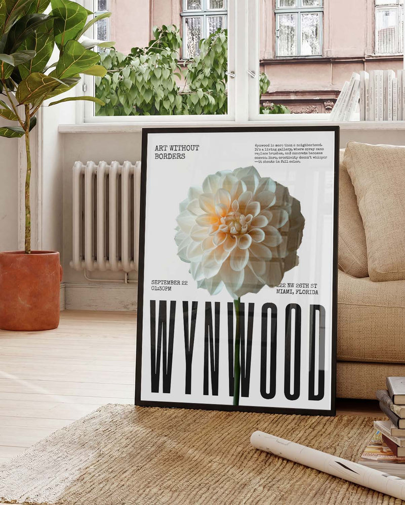 Wynwood | Modernes Blumen-Poster