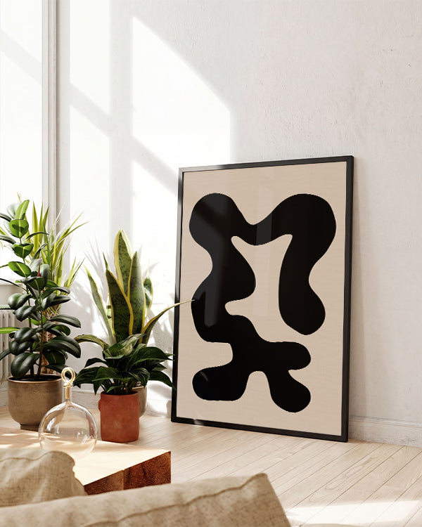 Korall | Skandi Minimal Abstrakt Poster