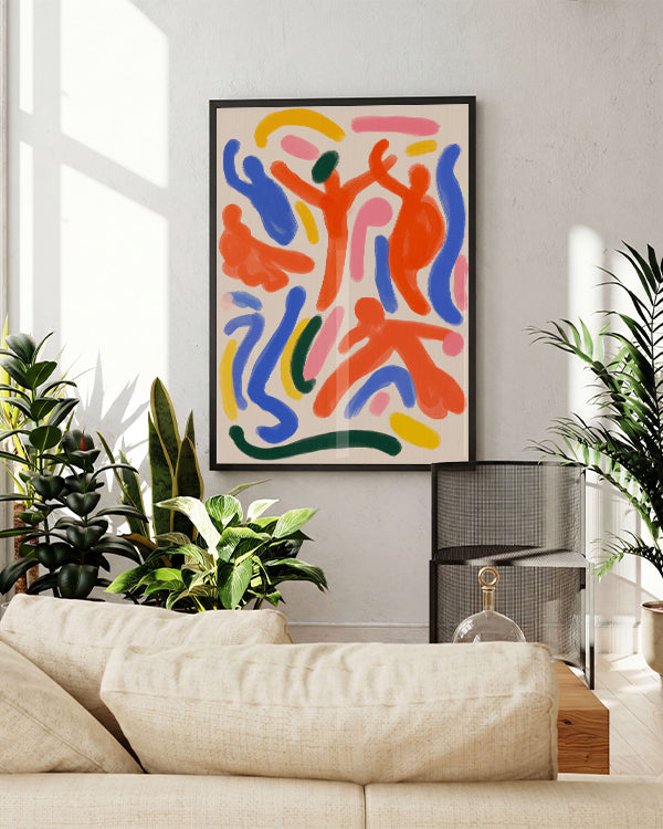 Playground | Abstraktes Farbspiel-Poster
