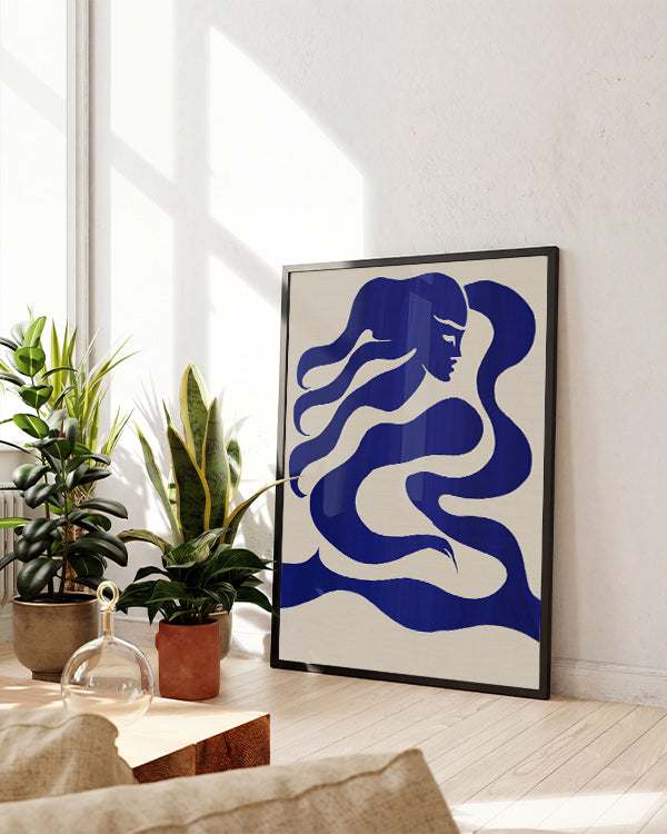 Mermaid | Abstrakte Illustration Poster