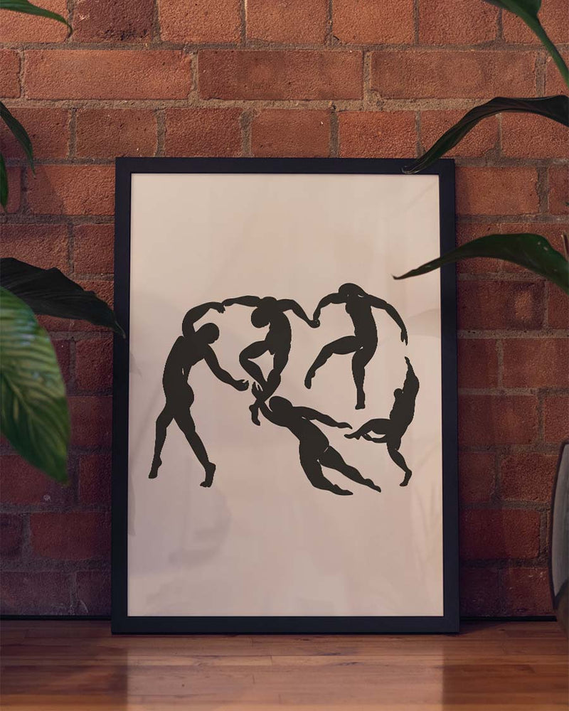 Abstraktes Figuren Poster modern – Abstract Figure Dynamics