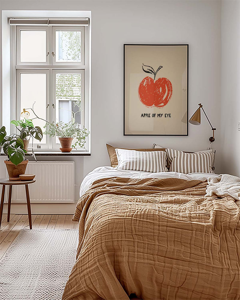 Minimalistisches Apfel Poster – Apple Of My Eye