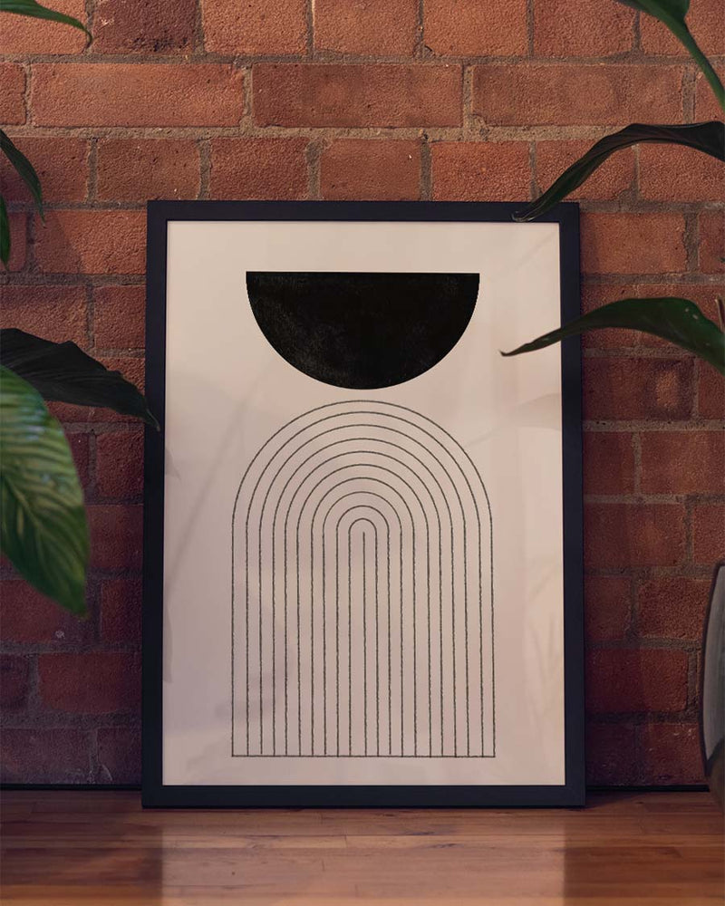 Minimalistisches Architektur Poster – Arch Shadow Minimal
