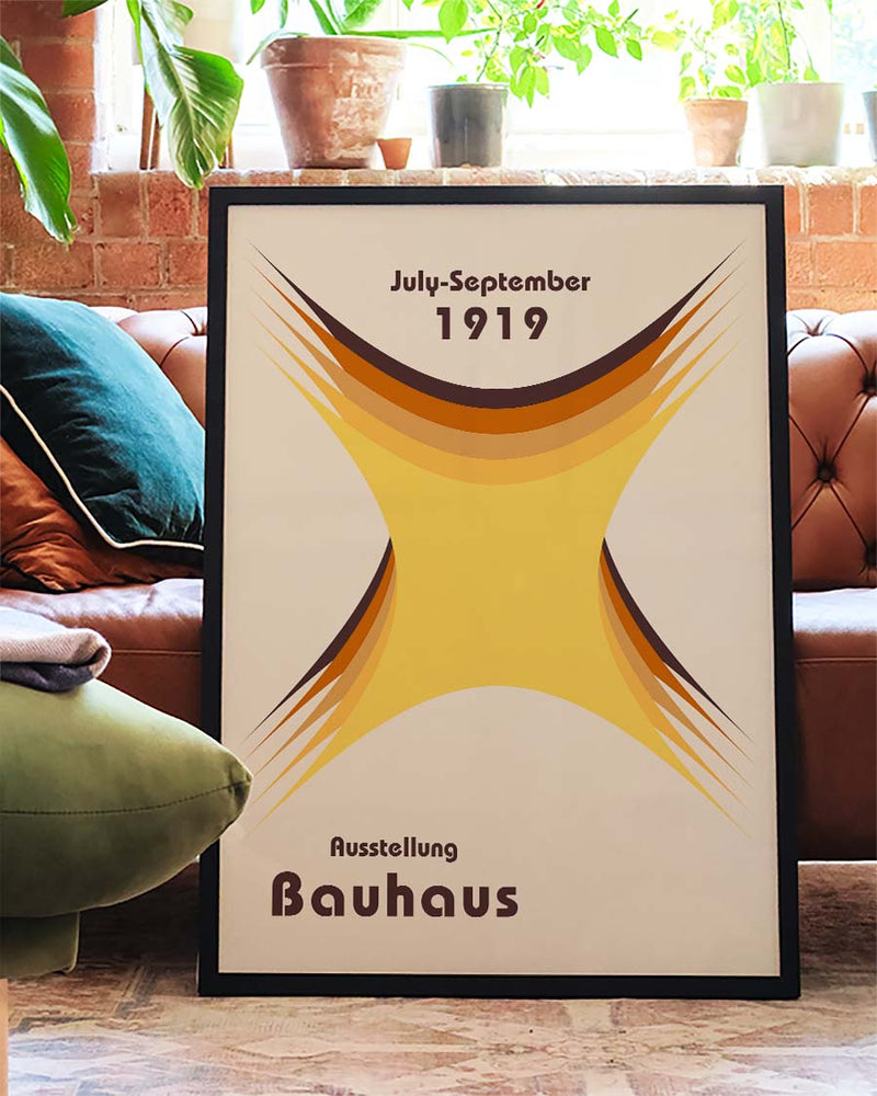 Bauhaus Poster abstrakt – Bauhaus Abstract Burst Form