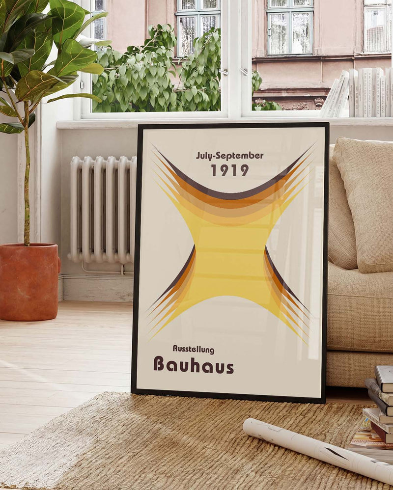 Bauhaus Poster abstrakt – Bauhaus Abstract Burst Form