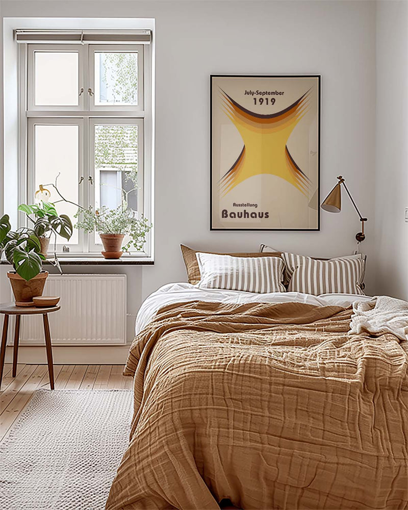 Bauhaus Poster abstrakt – Bauhaus Abstract Burst Form