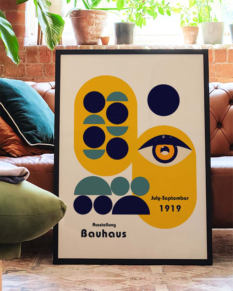 Bauhaus Poster Auge – Bauhaus Abstract Eye Modern