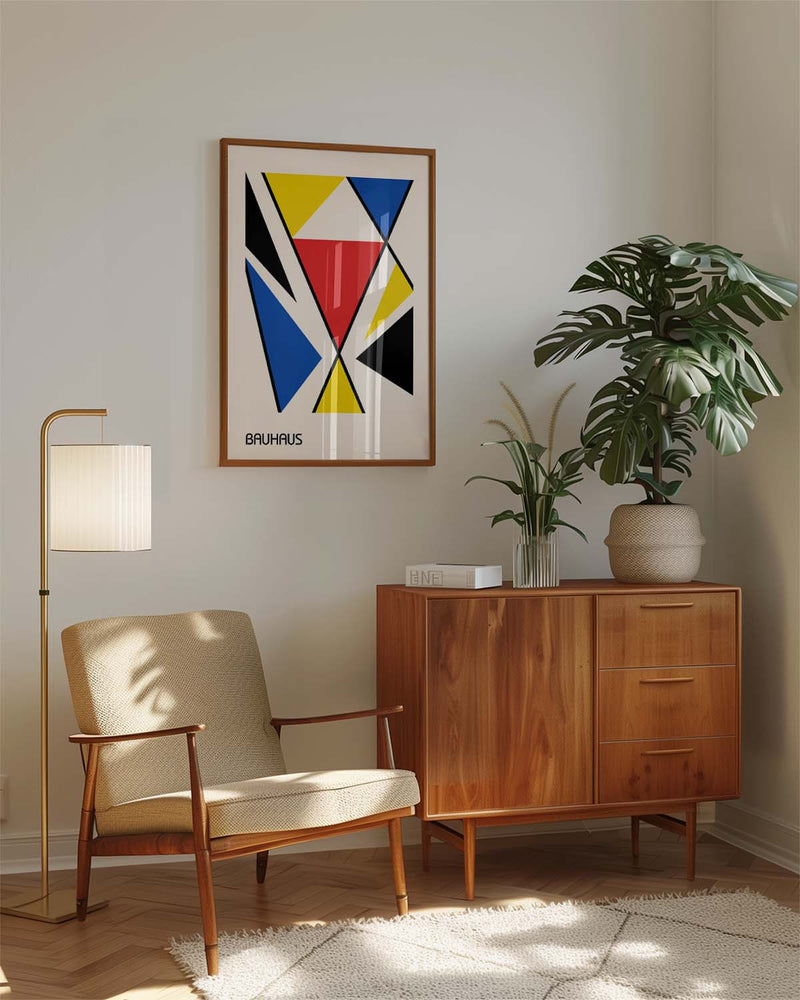 Bauhaus Poster geometrisch – Bauhaus Angular Composition