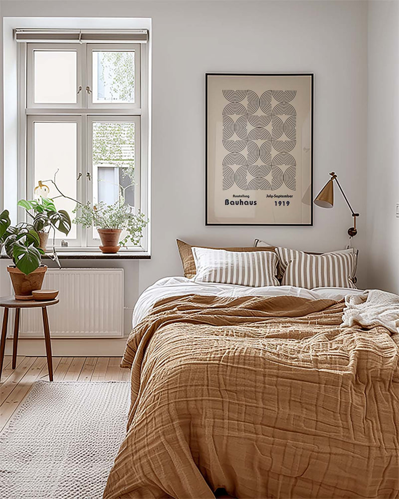 Bauhaus Poster Muster – Bauhaus Arc Line Pattern