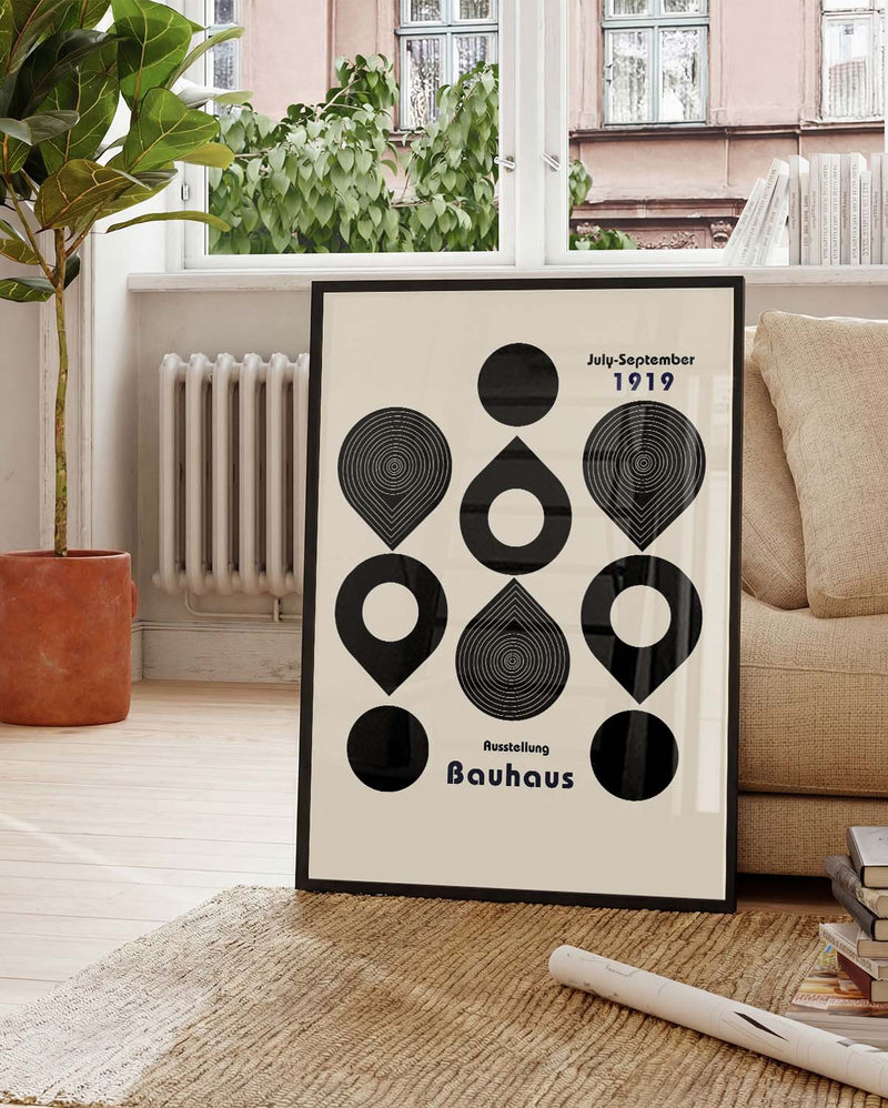 Bauhaus Poster Kreise – Bauhaus Circle Symbol Pattern