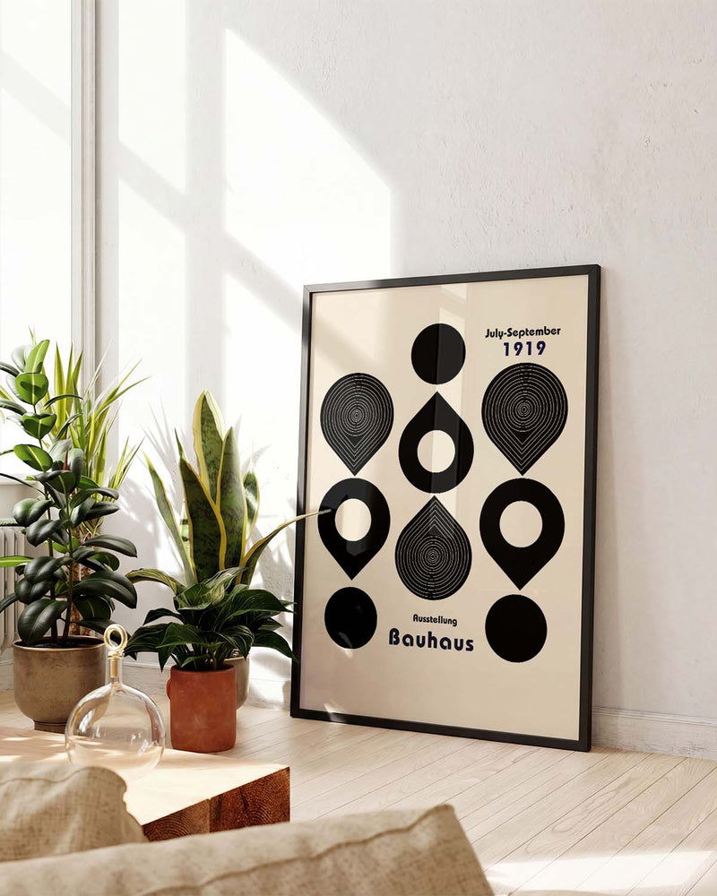 Bauhaus Poster Kreise – Bauhaus Circle Symbol Pattern
