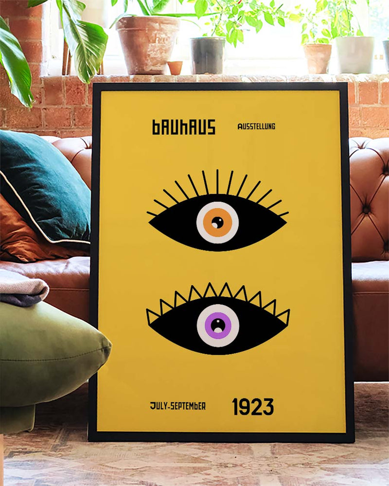 Bauhaus Poster Augen – Bauhaus Double Eye Modern