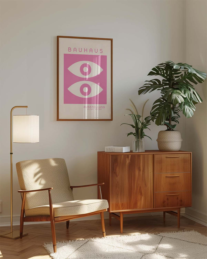 Bauhaus Poster abstrakt – Bauhaus Double Eye