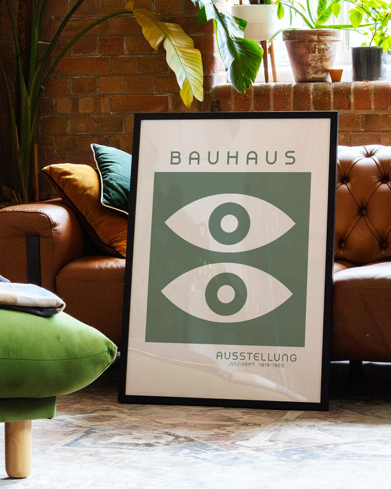 Bauhaus Poster abstrakt – Bauhaus Double Eye