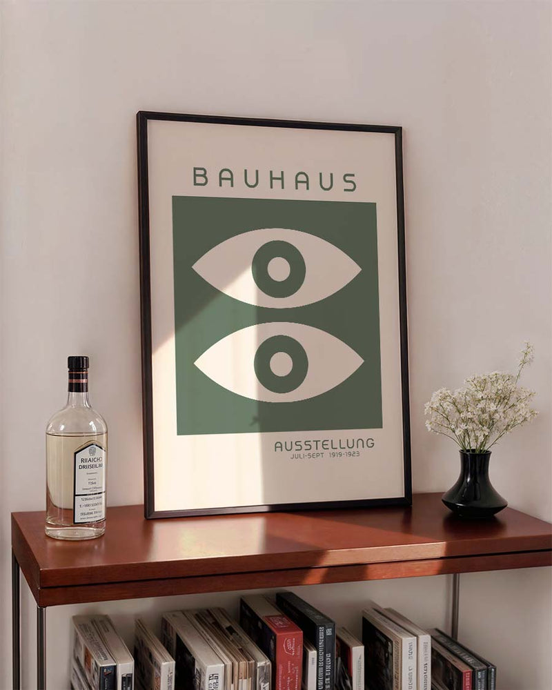 Bauhaus Poster abstrakt – Bauhaus Double Eye