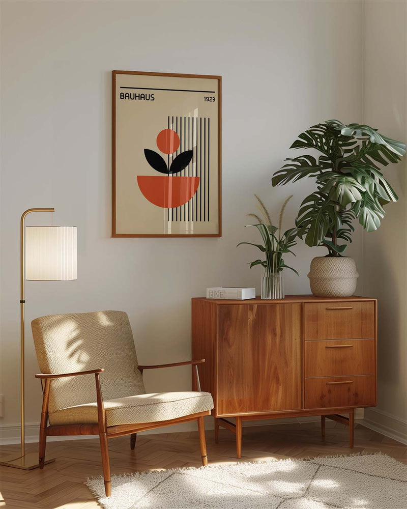 Bauhaus Poster Pflanze – Bauhaus Flower Pot