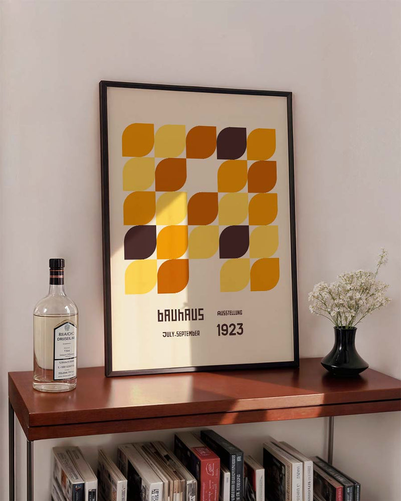Bauhaus Poster Muster – Bauhaus Leaf Pattern