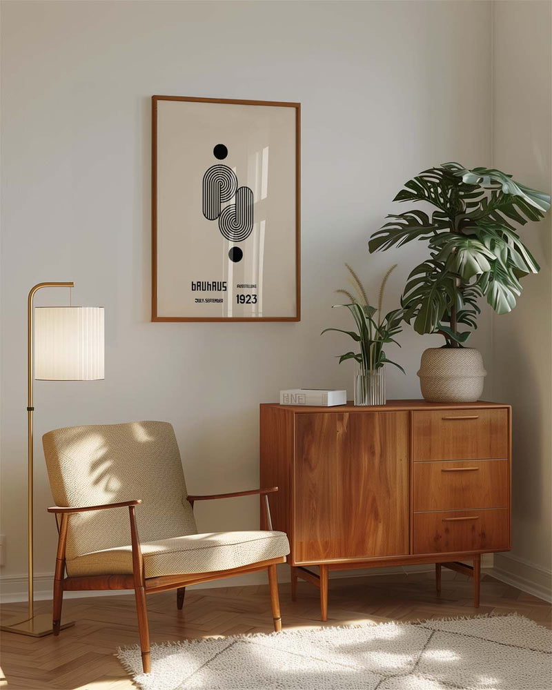 Bauhaus Poster Symbol – Bauhaus Line Form Symbol