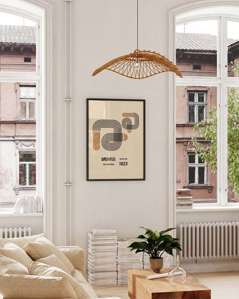 Bauhaus Poster Schleife – Bauhaus Line Loop Abstract