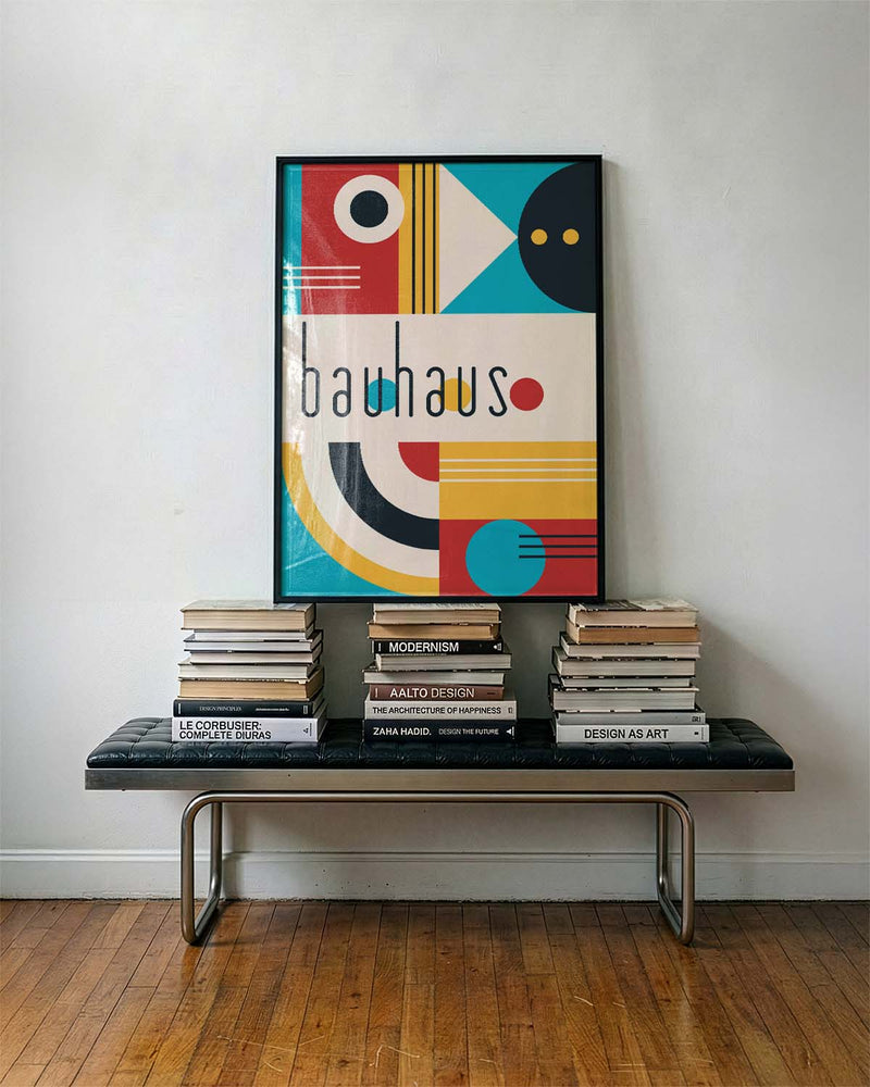 Bauhaus Modern Shapes Poster