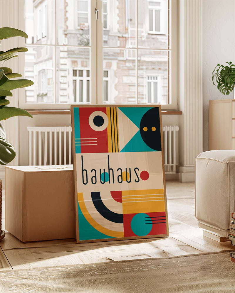 Bauhaus Modern Shapes Poster