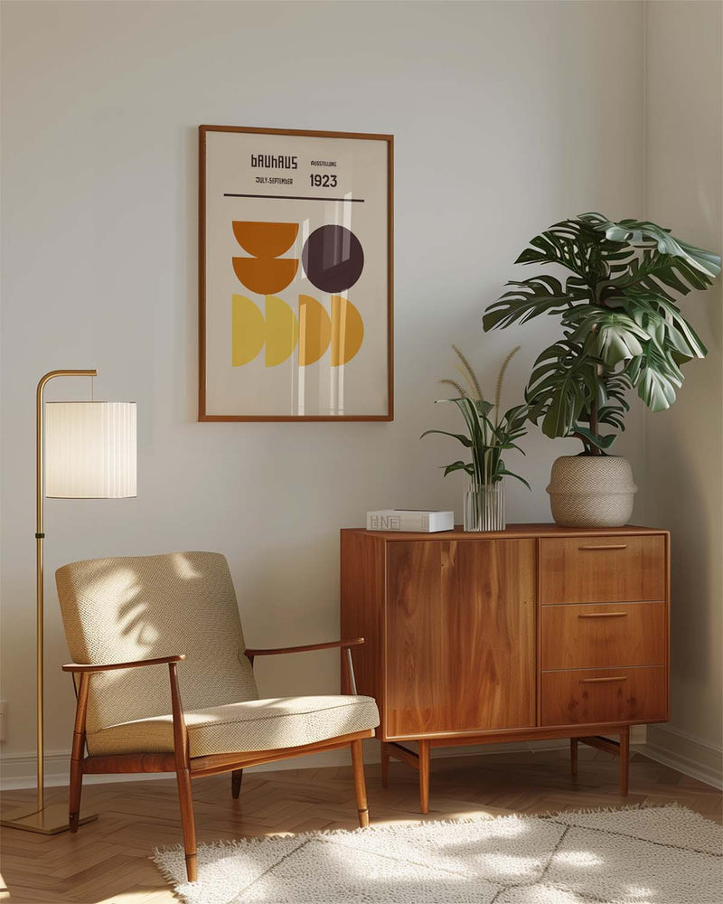 Bauhaus Poster Halbkreis – Bauhaus Semi Circle Minimal