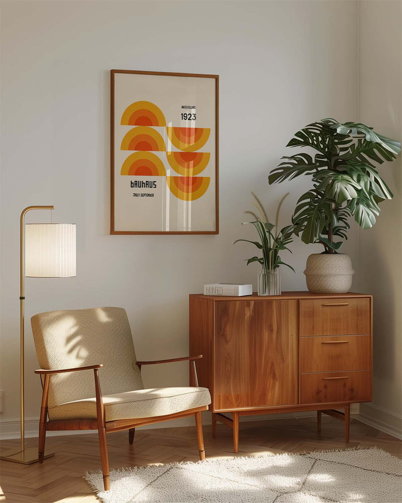 Bauhaus Poster Halbkreise – Bauhaus Semi Circle Stack
