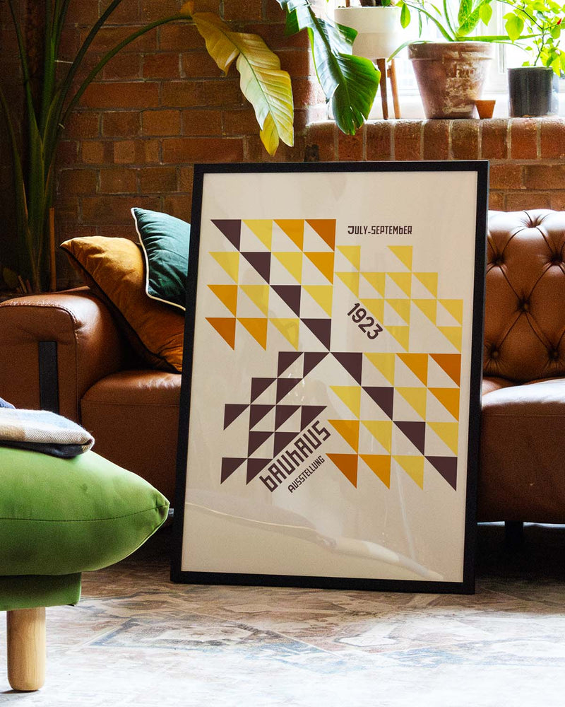 Bauhaus Poster Dreiecke – Bauhaus Triangle Pattern