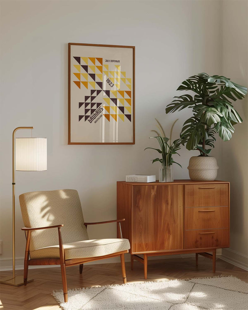 Bauhaus Poster Dreiecke – Bauhaus Triangle Pattern