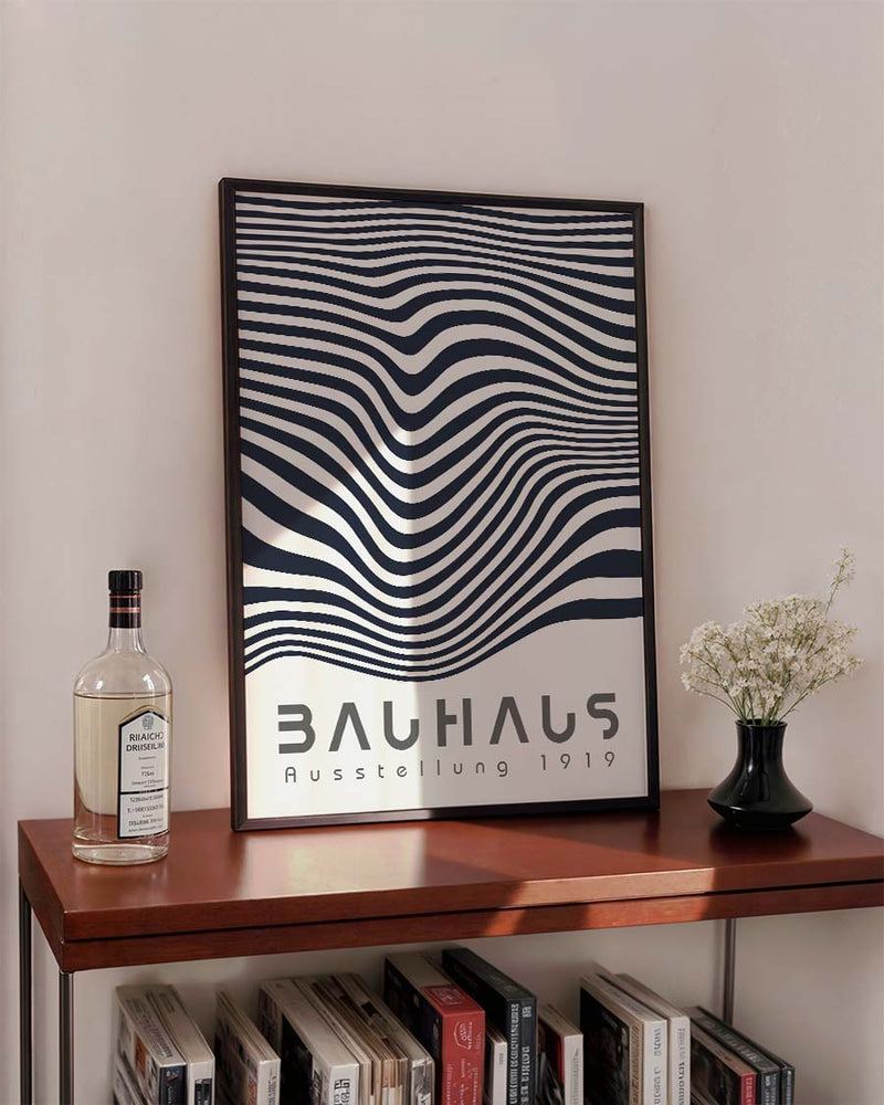 Bauhaus Poster Wellen – Bauhaus Wave Lines