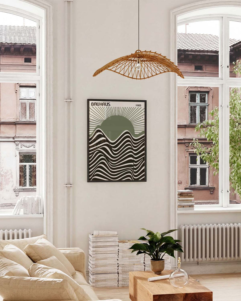 Bauhaus Poster Wellen – Bauhaus Wave Sun