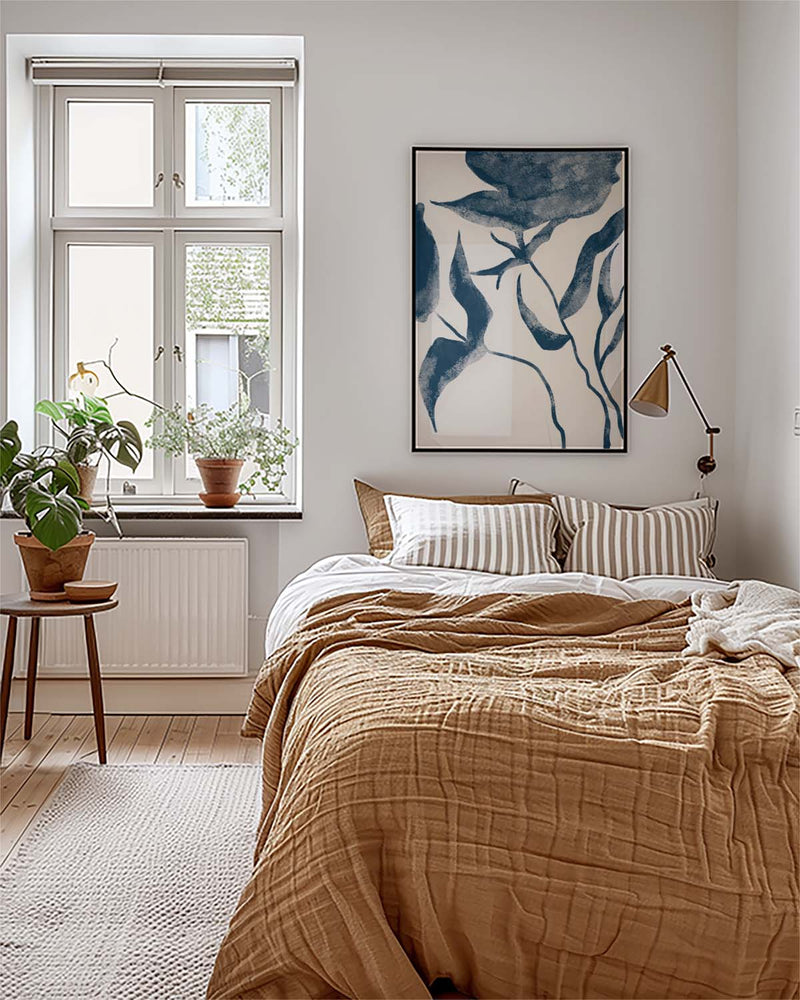 Blaues Botanisches Zweige Poster – Blue Botanic Branches