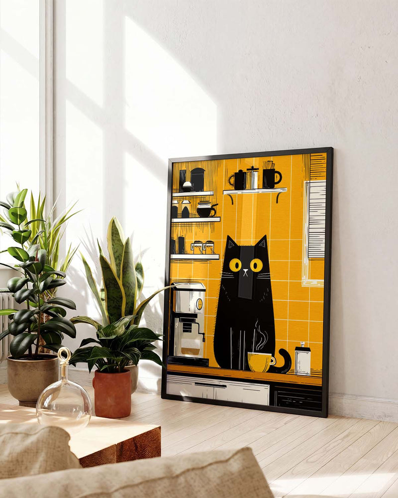 Coffee Cat Küchenposter – Coffee Cat