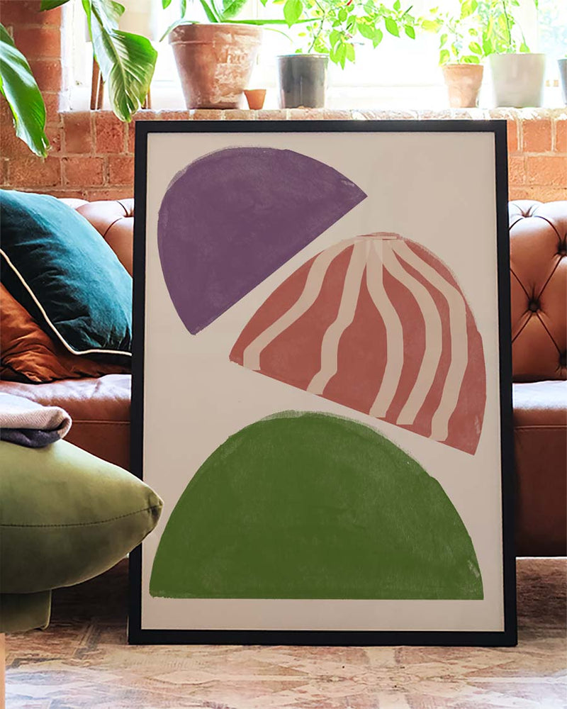 Color Block Halbkreis Poster – Color Block Semi Circles