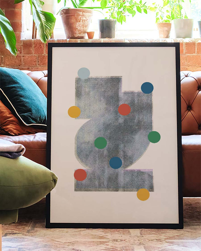 Color Dots Abstraktes Poster – Color Dots Abstract